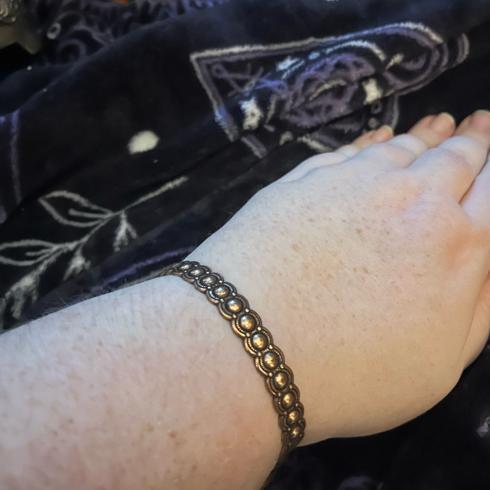 Brass cuff bracelet